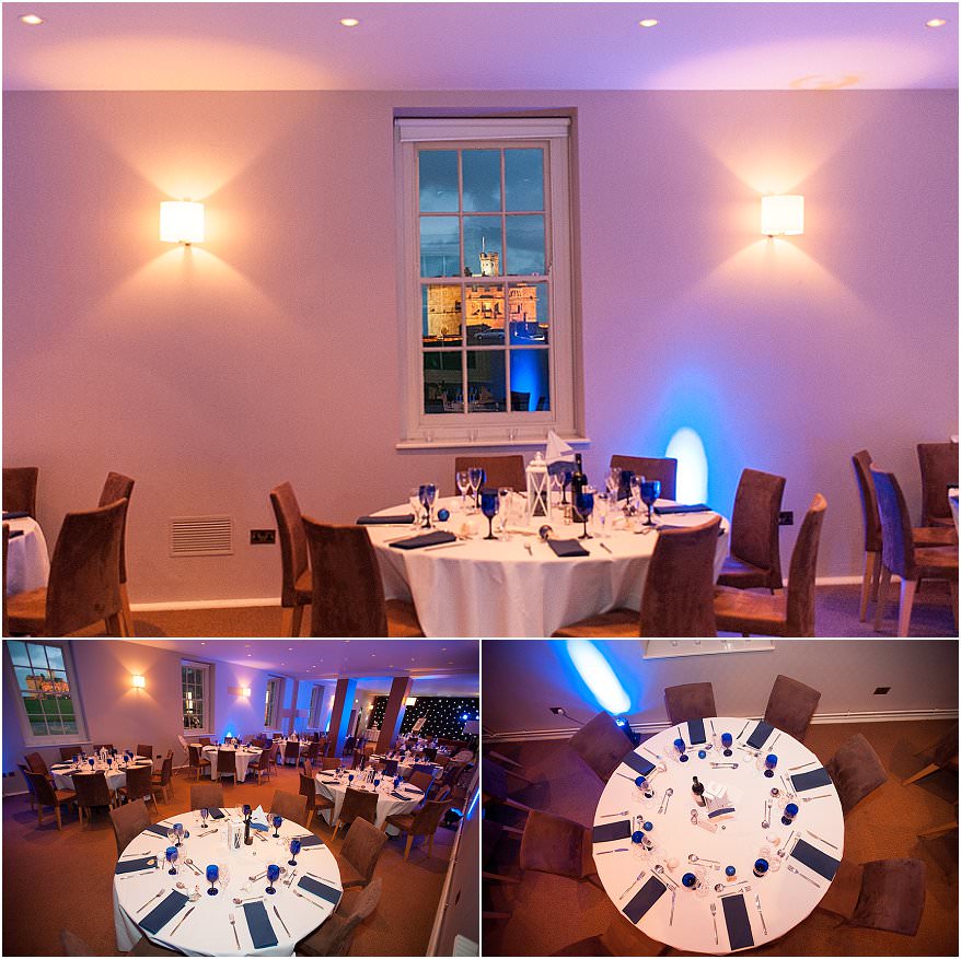 wedding reception room at pendennis castle wedding reception room at pendennis castle