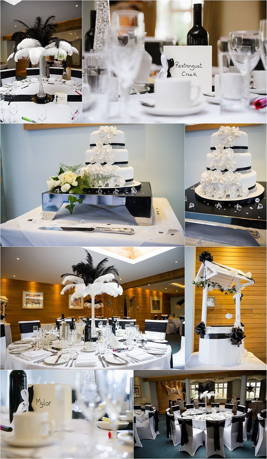Vagas themed wedding details at St Michael's hotel wedding