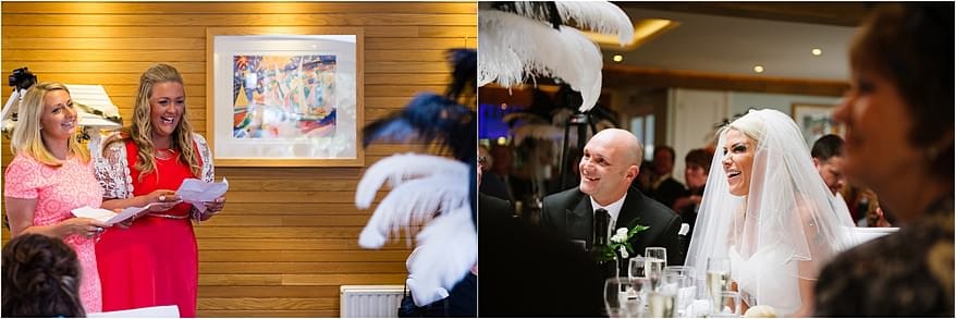 Wedding Speehes at a wedding at St Michael's Hotel