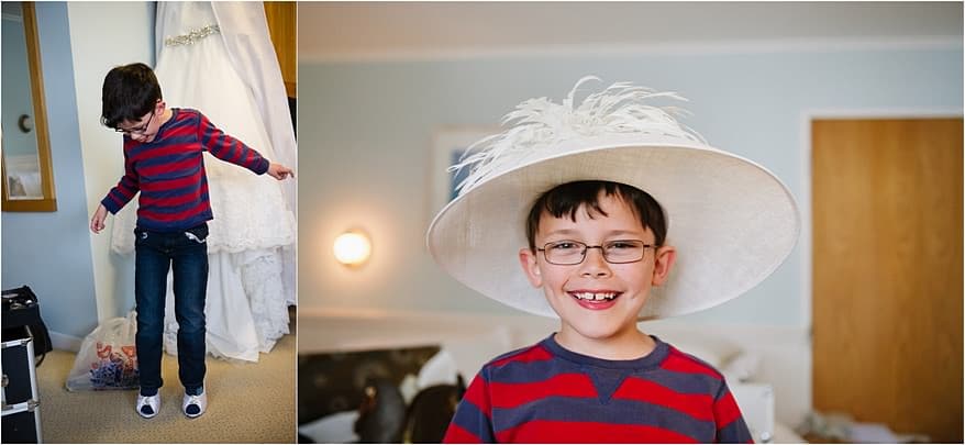 Page boy at a St Michael's Hotel Wedding