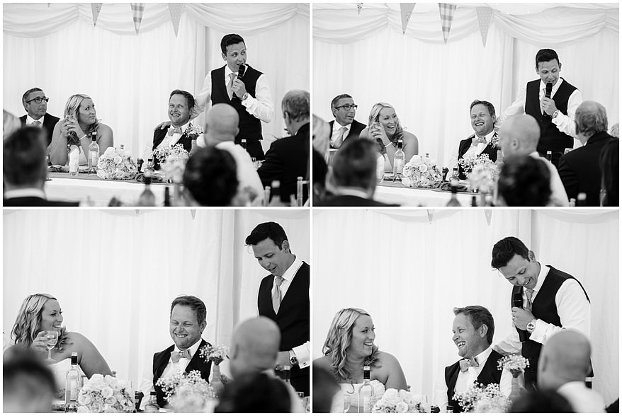 Best man speech at a wedding at St Mawes Castle