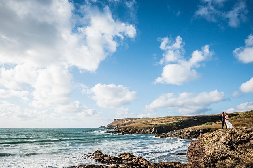 wedding photographer finalist at the South West wedding awards 2015 11 Polzeath beach wedding 