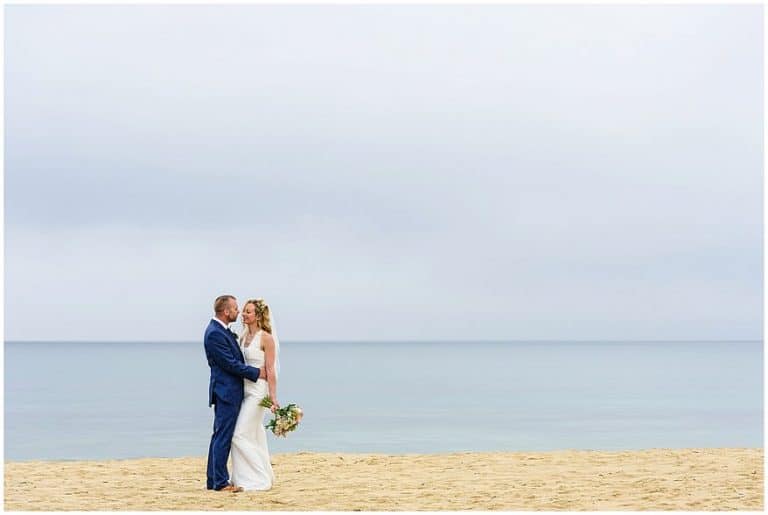 carbis bay beach wedding photographs