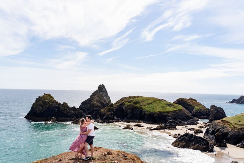 Top 10 places for a wedding proposal in Cornwall 239 kynance cove wedding proposal