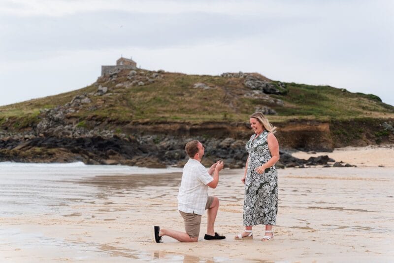 Top 10 places for a wedding proposal in Cornwall 248 Wedding proposal at Porthmeor beach