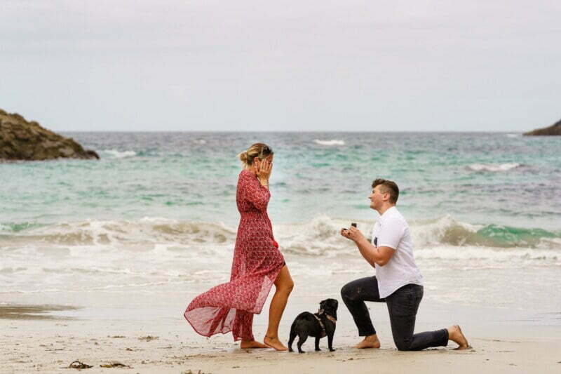wedding proposals at Kynance Cove 4