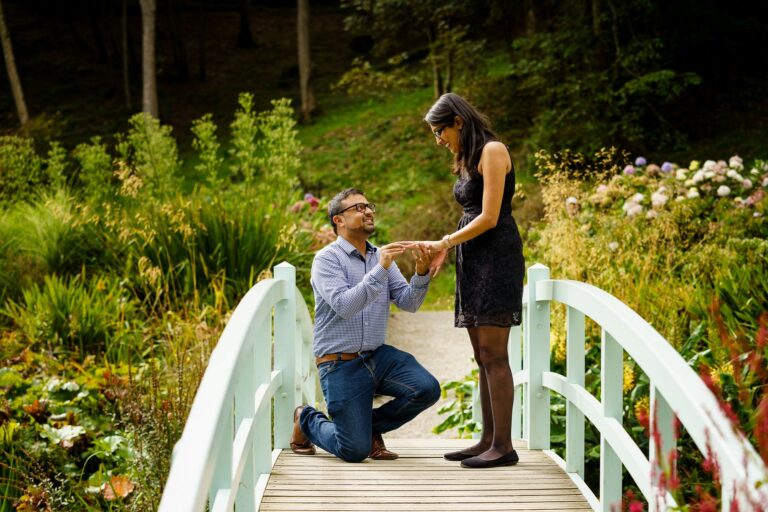romantic wedding proposal in Cornwall