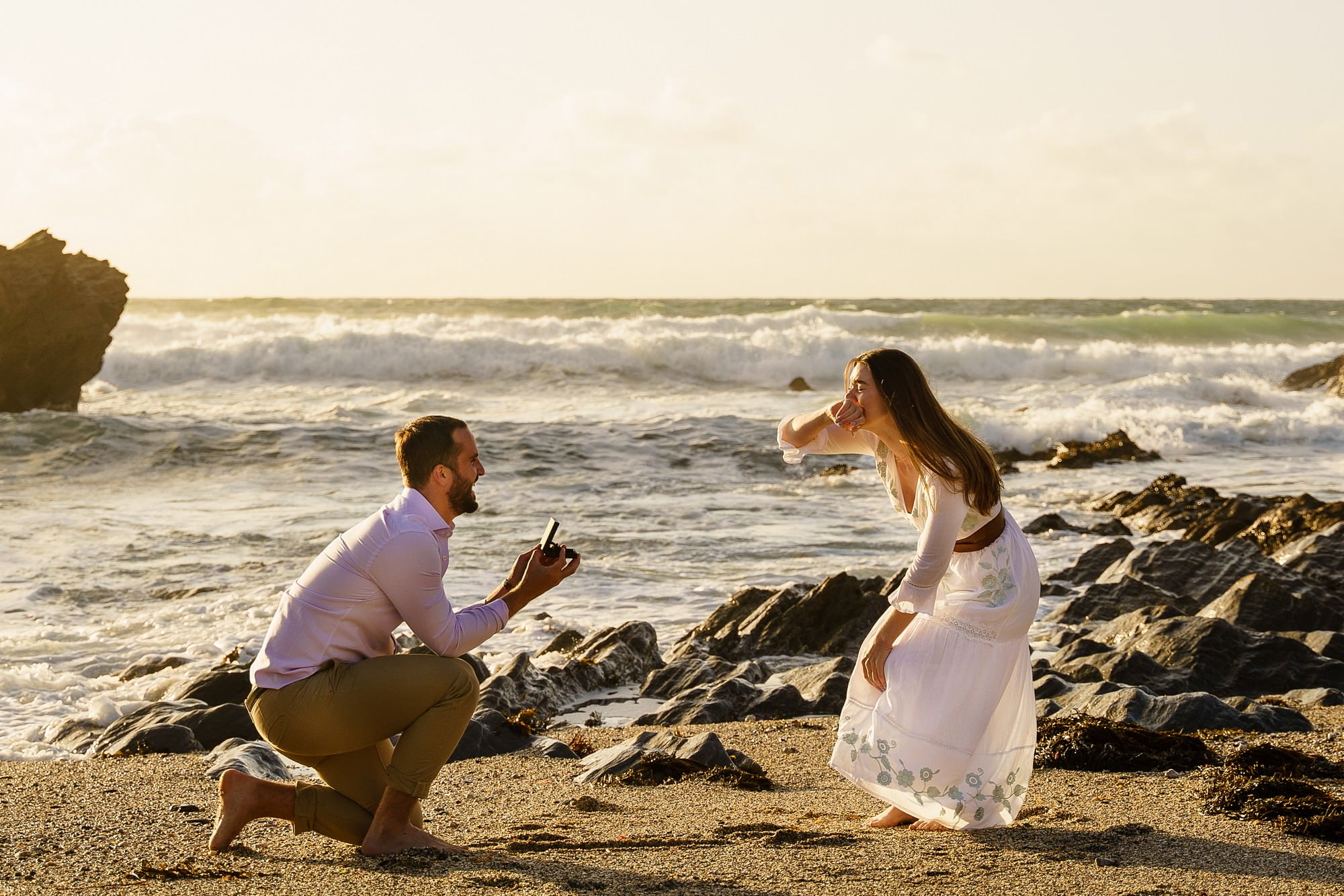 Magicial wedding proposal in Newquay 20