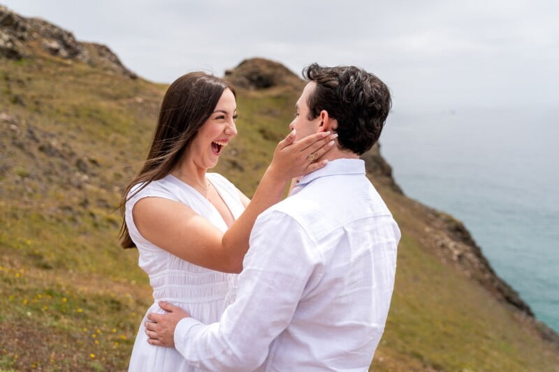 Stunning wedding proposal at Kynance Cove 32 kynance cove proposal