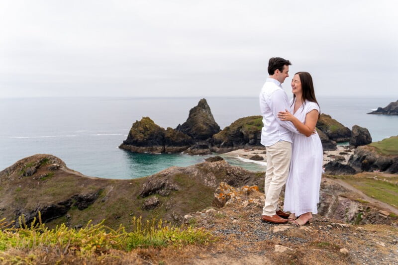Stunning wedding proposal at Kynance Cove 35 Proposal photography at Kynance Cove
