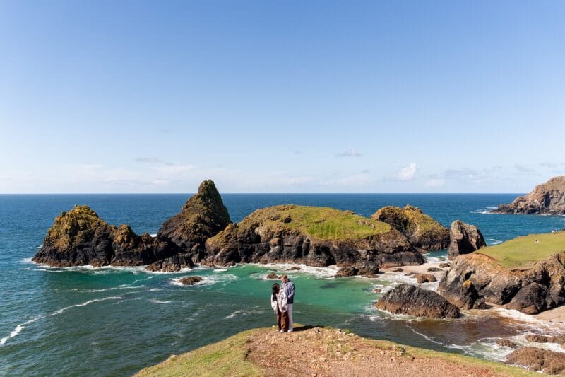 Stunning wedding proposal at Kynance Cove 64 photographing a youtubers wedding proposal