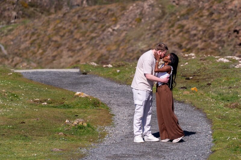 Stunning wedding proposal at Kynance Cove 69 spring wedding proposal at Kynance cove.