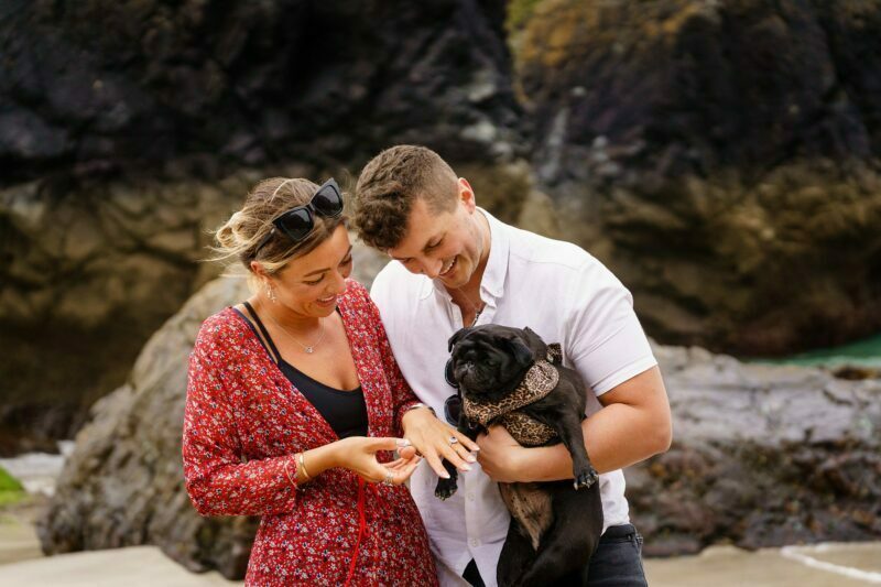 Stunning wedding proposal at Kynance Cove 48 wedding proposal with their dog