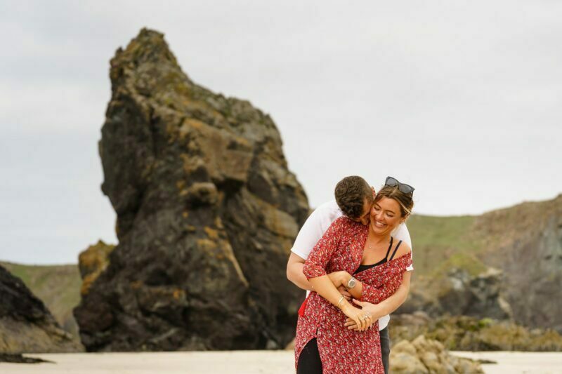 Stunning wedding proposal at Kynance Cove 33 The Bellows at a Kynance Cove wedding proposal