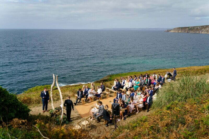cliftop wedding ceremony in cornwall