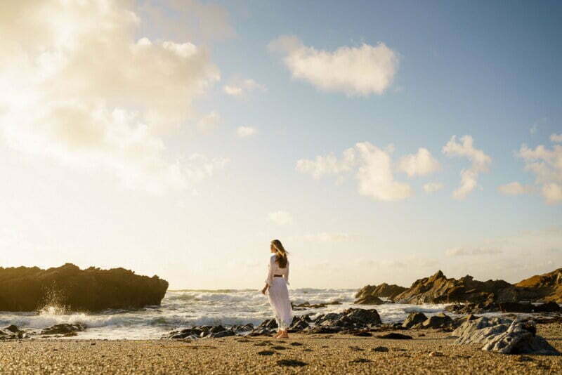 newquay beach wedding proposal