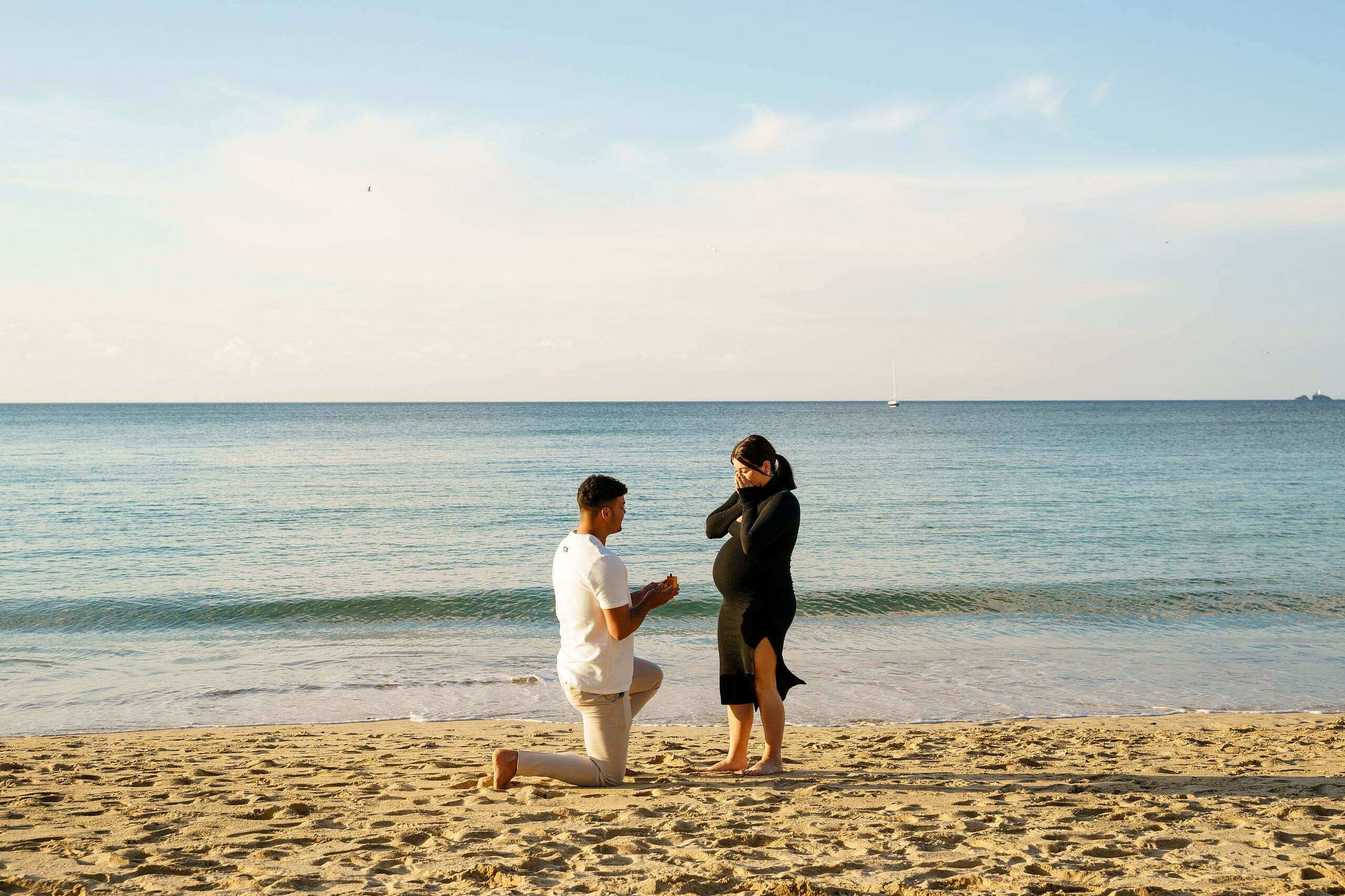 wedding proposal at Carbis bay