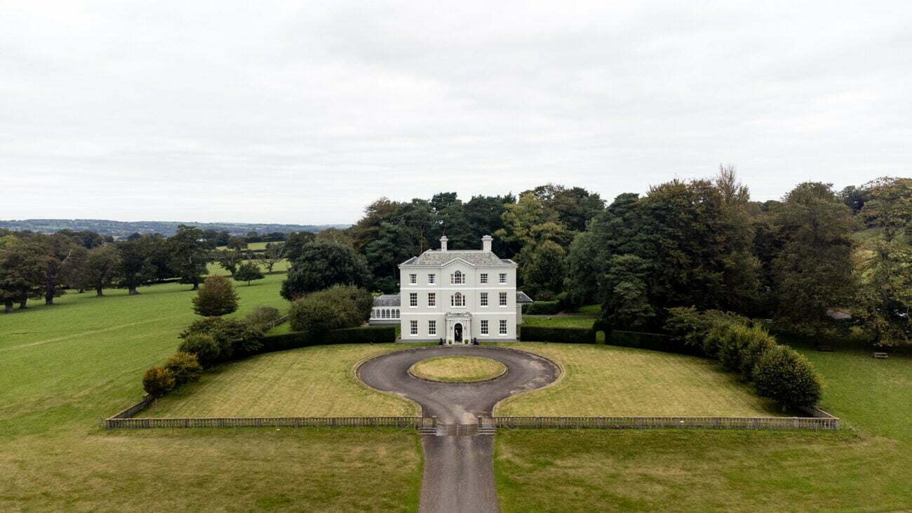 Drone wedding photography at Bridwell Park