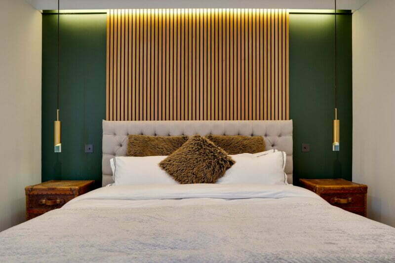 superking bed in a airbnb in falmouth