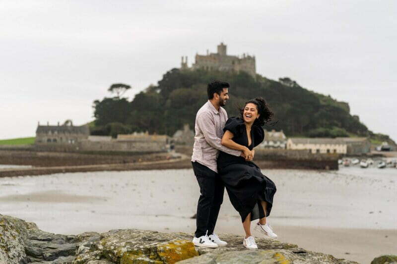 Wet and windy proposal in Cornwall