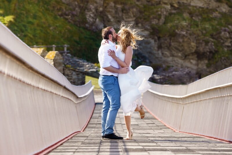 Wedding photography at Tintagel Castle