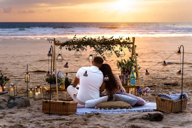 Magical wedding proposal in Newquay 15 Grazing tables for wedding proposals in Cornwall