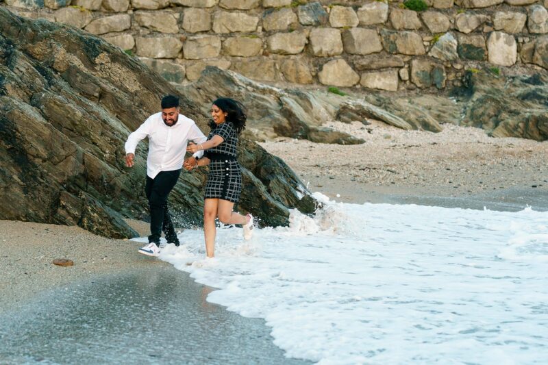 Magical wedding proposal in Newquay 12 little fistral beach wedding proposal