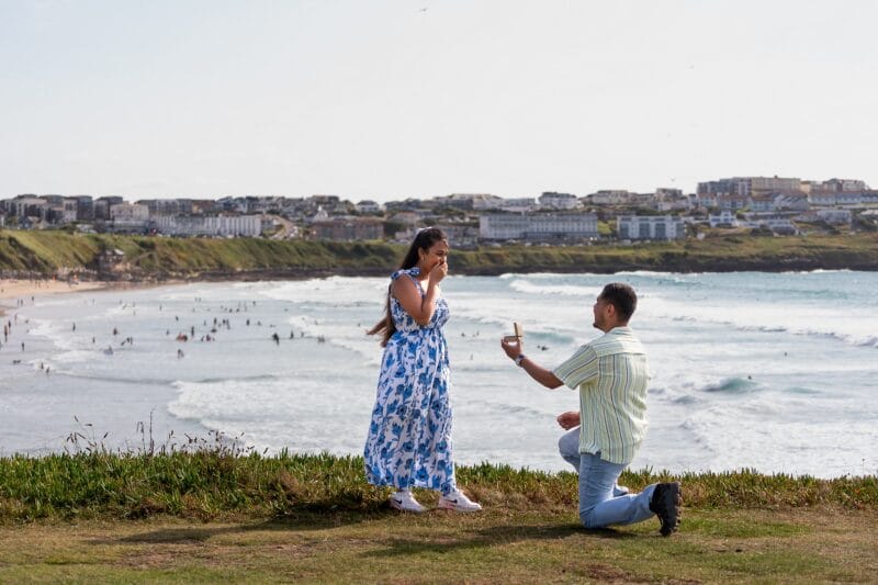 Top 10 places for a wedding proposal in Cornwall 155 he said yes in cornwall