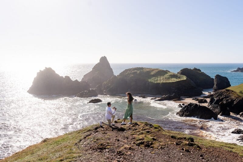 Lizard wedding proposal in cornwall